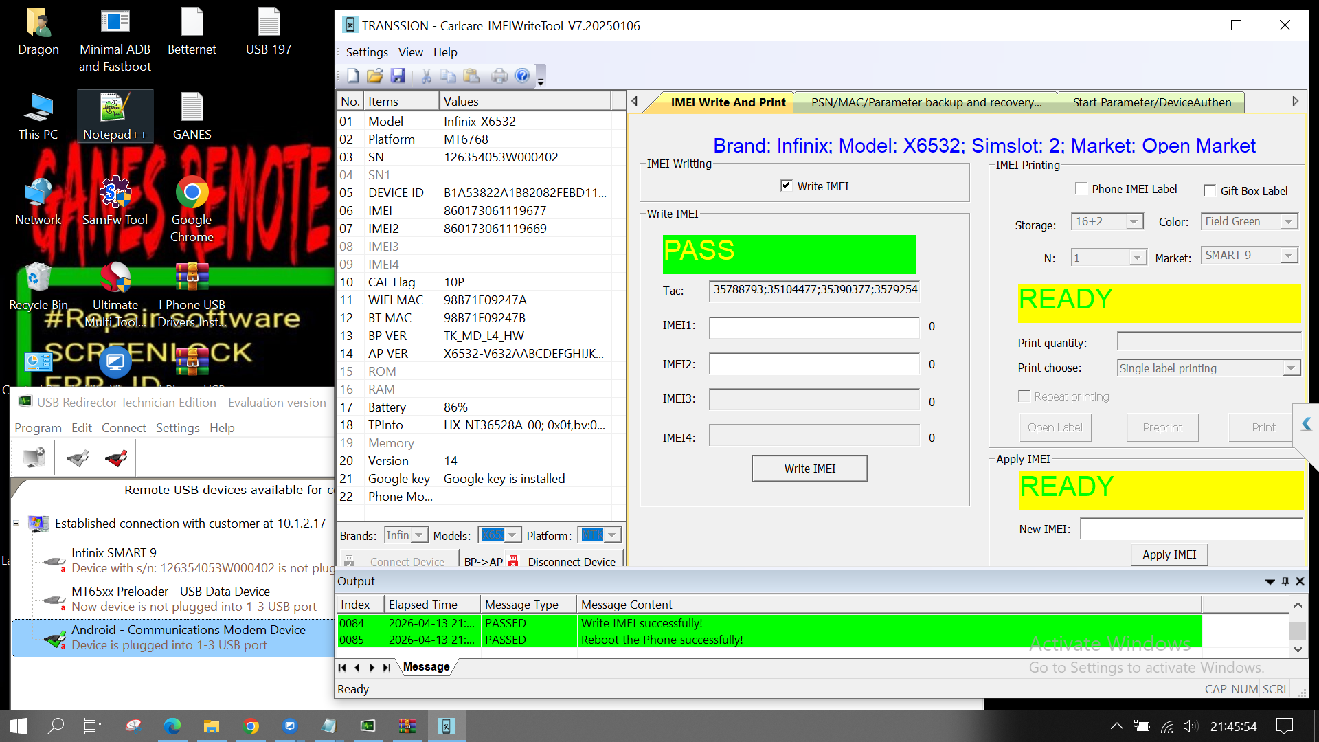 TOOL CPID INFINIX - TECNO - ITEL